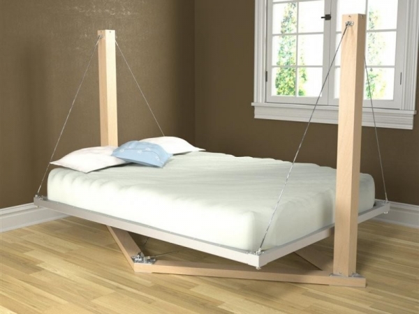 Парящая в облаках: Подвесная кровать в вашем интерьере